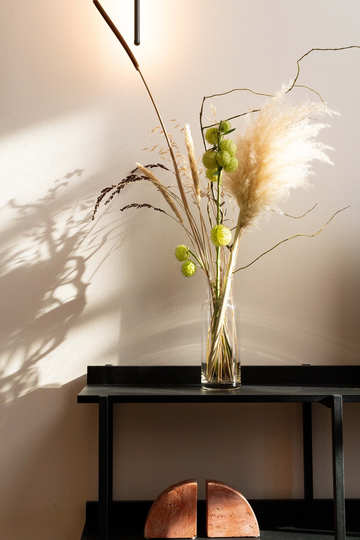 Dried flower arrangement at Mutual Heights
