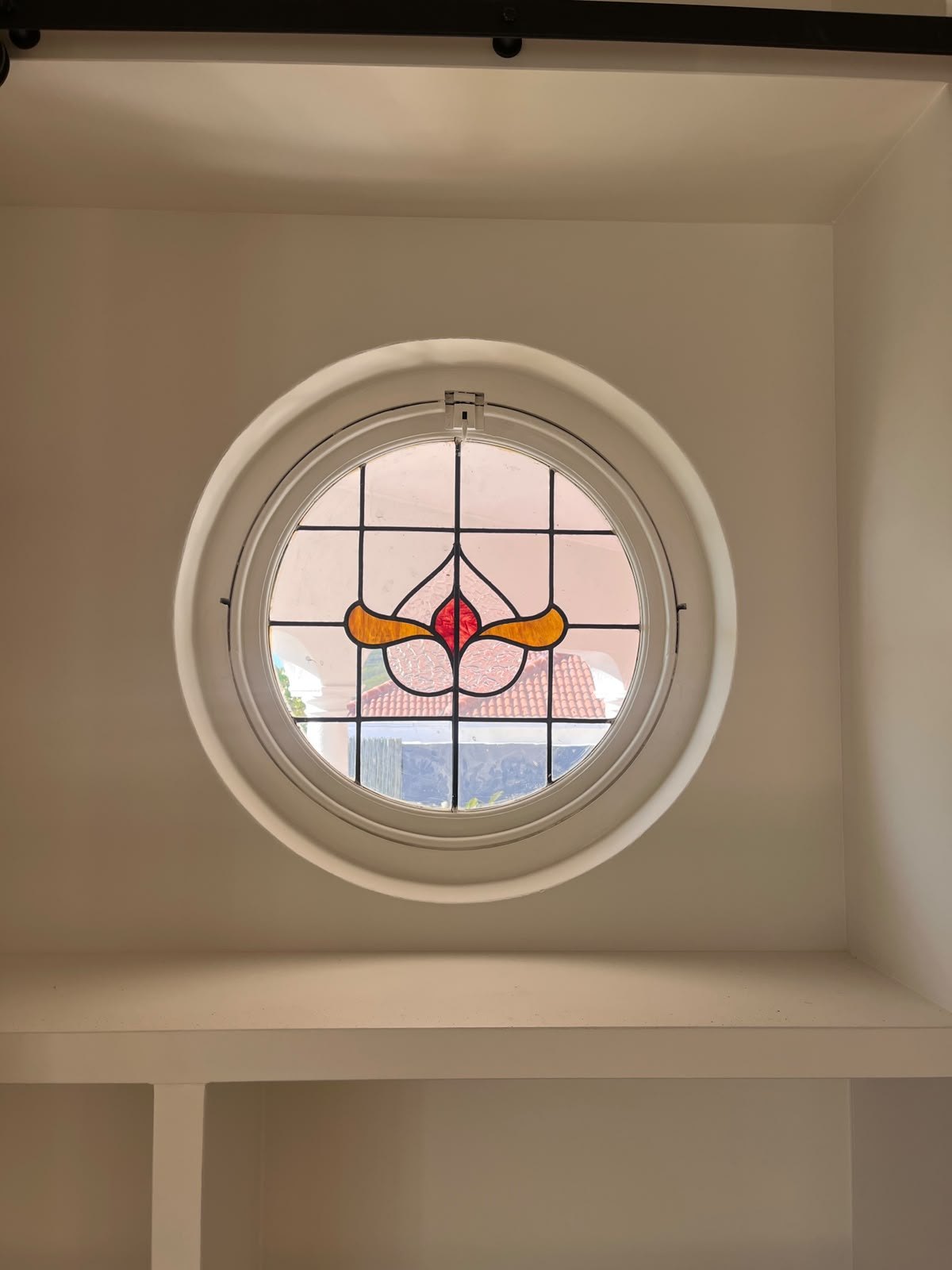 Stained glass window at Roseberry Avenue